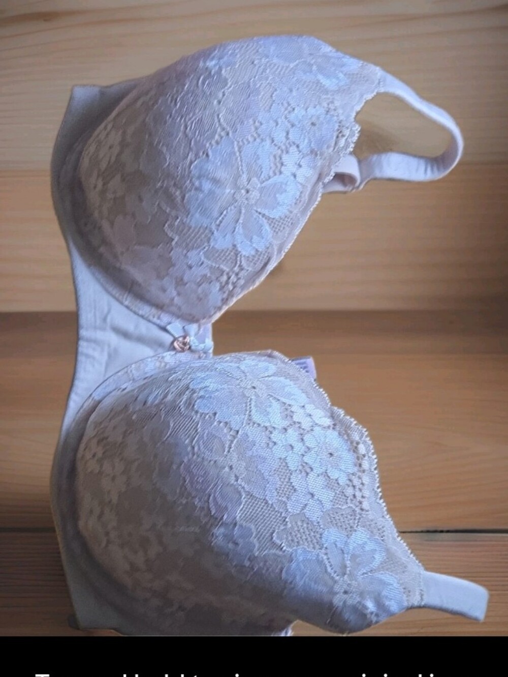 VICTORIA'S SECRET LINED DEMI / DEMI DOUBLE UNDERWIRE BRA SIZE 34DDD